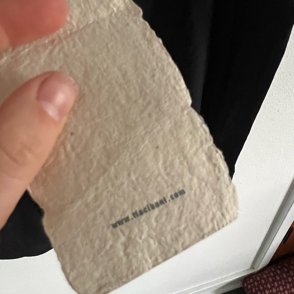 NWT Tia Cibani Asymmetrical Black Button Up, size medium - Picture 6 of 8